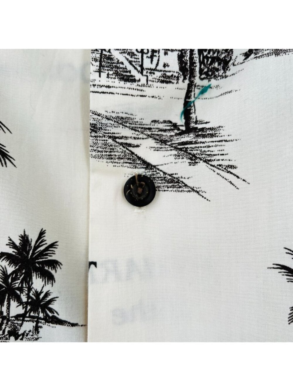 Hawiian Island Button Down Mens Short Sleeve Shirt Size XL Map - Picture 5 of 12